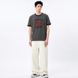 エッセンシャルスタンダード半袖リンガーTシャツアリゾナ チャコール