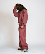 P. Basic cross sweat Pants _ Solid pink 