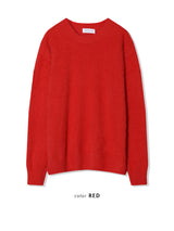 [UNISEX] クラウディーシーズンオーバーフィットアンゴラクルーネックロングスリーブニット (7 colors)