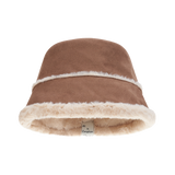 Moon Suede Bonnet Hat (Brown)