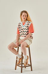 FRIEZE KNIT VEST