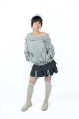 gater tiered skirt(gray)
