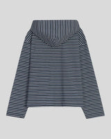(UNISEX) Multi Stripe Hood Long Sleeve
