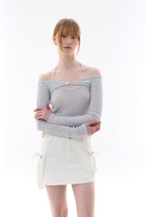 MANON OFF-SHOULDER SET / SKY BLUE