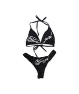 cross girl eyelet bikini (2colors)