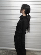 stud hood zip-up