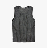 Witz Muscle Fit Cut-out Ribbed Sleeveless Top