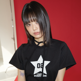 リボンロックTシャツ ブラック