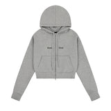 ロゴステッチレギュラーフィットフードジップアップ【セットアップアイテムあり】