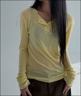Attid layerd henry long sleeve