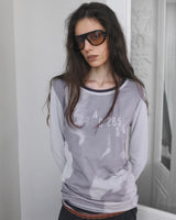 26SS★ RAW CUT BLUR GRAPHIC LONG SLEEVE T-SHIRT