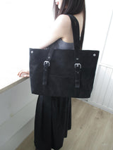 simple square leather bag