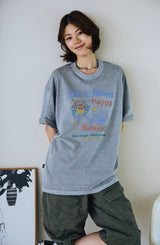 26SS★ハッピー バスケット ピグメント ショートスリーブ Tシャツ