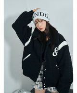 UNISEX フェイクボアスタジャン