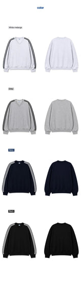 スタンダード トラック ブイネック スウェットシャツ (4color)