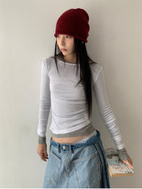 TENCEL LAYERED LONG SLEEVE (11C)