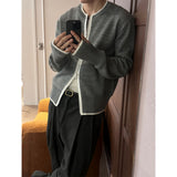 [F/W] ラインフィンガーホールニットジップアップ(3color)