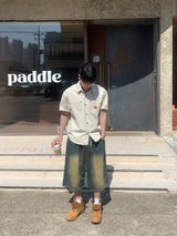 Chiba Patchwork Short Sleeve Shirt