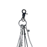 long plait keyring (silver)