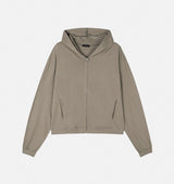 No.1380 R crop hood ZIP-UP (5color)