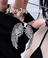 Fallen Angel Wing Long Necklace