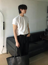 [A-T0163] ラインマッスル半袖Tシャツ (2色)