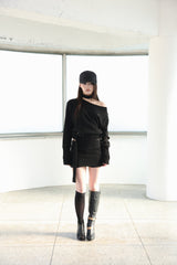 [ID] Classic Button Skort (Black)