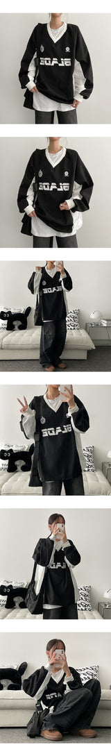Bello String Windbreaker V-shirt