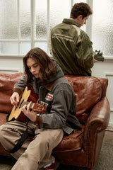 CORDUROY POINT WORK JACKET - DARK BROWN