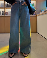 Im wide denim pants