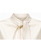 [PRE-FALL] [ATELIER] Elise Ribbon-Tie Belted Cape Jacket Ivory
