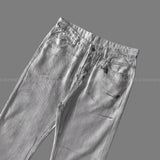 DP43956300 サマーダーティーホワイトデニムパンツ (M–XL)