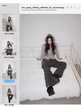 Corduroy Banded Layered Pants