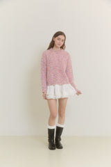 SNOWFLAKE POPCORN SWEATER