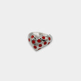 Polka Dot Heart Ring