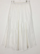 Ray Drape Long Skirt (2color)