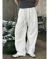 [Unisex] Nylon two tuck rope banding pants(3color)