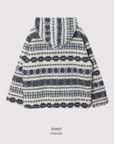#コージーノルディックボアフリースフードジャンパー (2color)