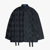 double check deconstructed shirt_black