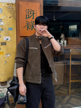 Owen knitwear suede jacket