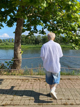 サンドデニムハーフパンツ