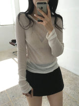 See-Through Long Sleeve Tee