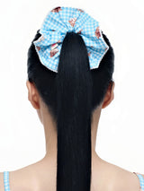 KITTEN CHECK SCRUNCHIE