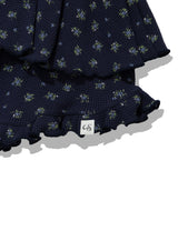ラッフル フラワー スカートパンツ(NAVY)