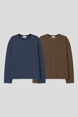 トフ ストライプド ロングスリーブ