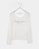 ニニレタリングシースルー長袖Tシャツ