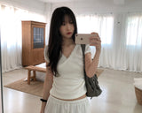 Elin Lace Puff Short-Sleeved T-shirt (2 colors)