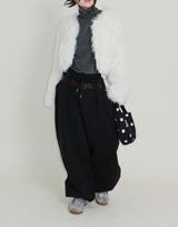 Angel Hairri Fur ボレロ ショートジャケット (Semi Cropped Jacket)