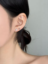 [3 set] blue twinkle heart piercing set