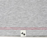 ビンテージフラワーラグラン半袖Tシャツ グレー(CV2GMFT510A)